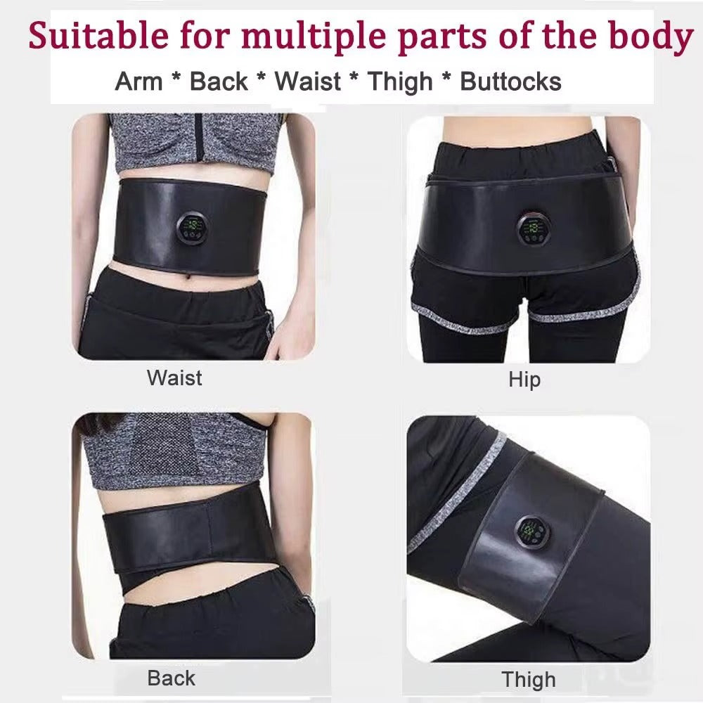 EMS Abdominal Muscle Stimulator Belt – Electric ABS Trainer & Toning Belt for Fitness and Core Training